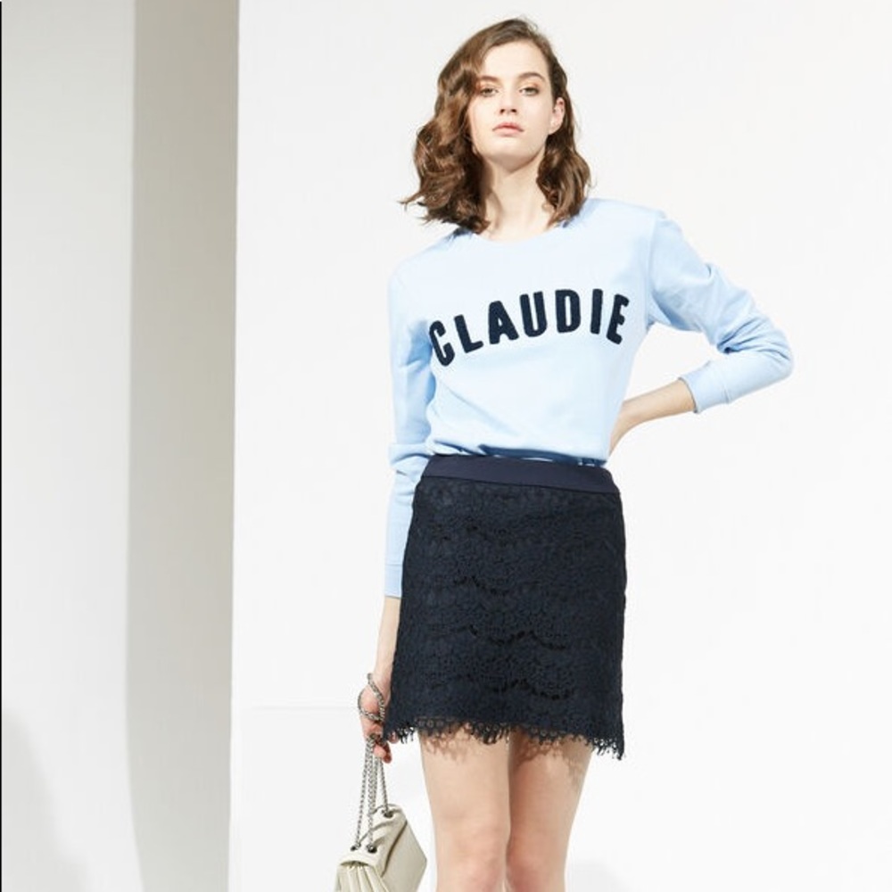 Claudie Pierlot NEVER WORN black lace skirt